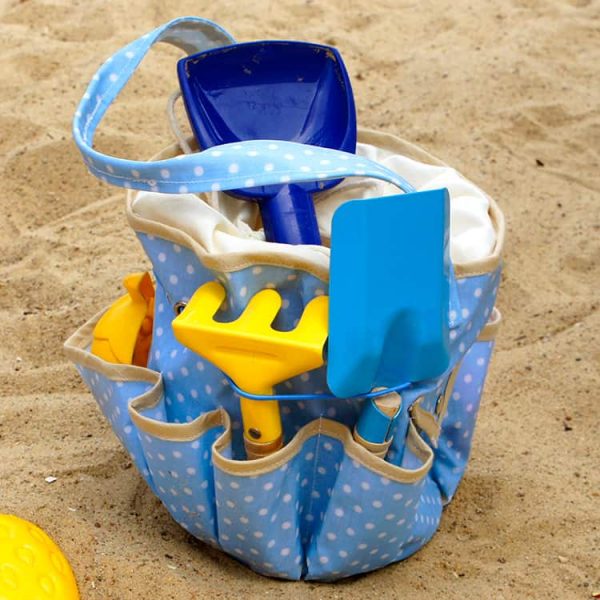 Sandspielzeug-Tasche für Spielplätze selber nähen