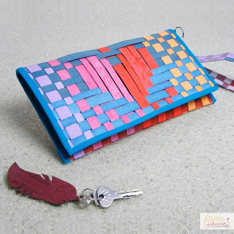 Clutch Handtasche mit gefärbtem SnapPap