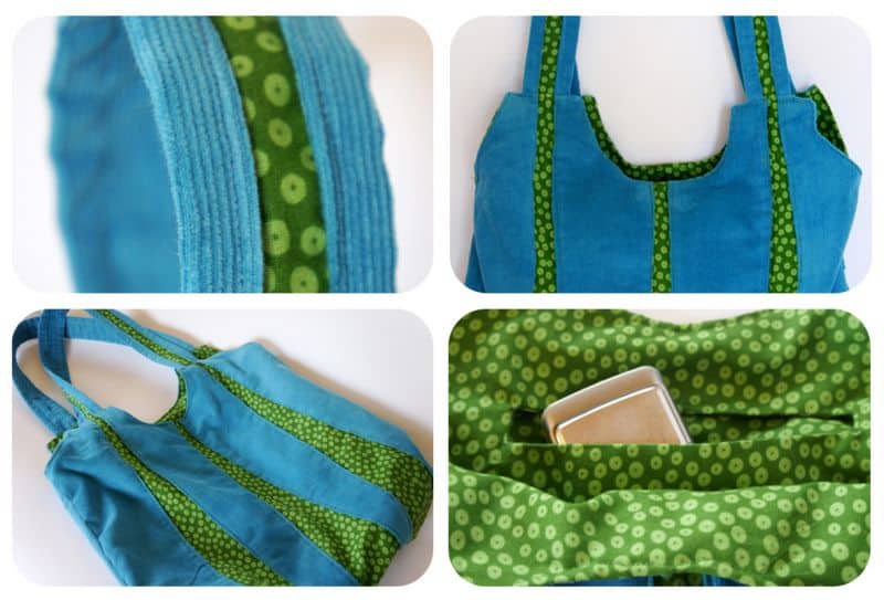 Stofftasche mit Patchwork nähen