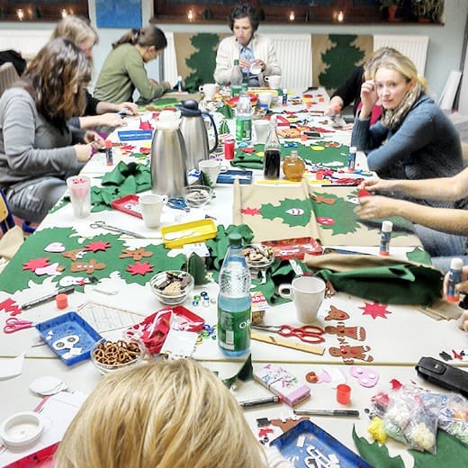 Adventskalender Christbaum mit 24 Anhänger