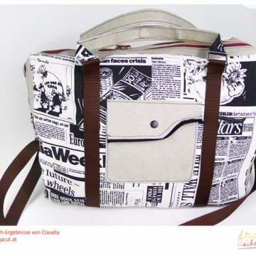 Notebooktasche Aktentasche Laptoptasche Schnittmuster