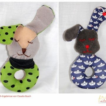 Babyrassel Hase Nähanleitung