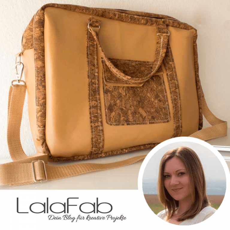 Notebook Tasche aus Korkstoff und Kunstleder Frau Scheiner