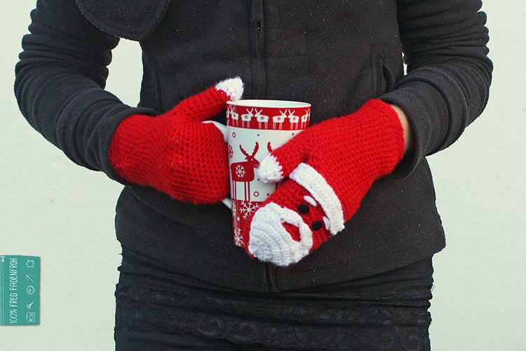 Nikolaus Handschuhe häkeln