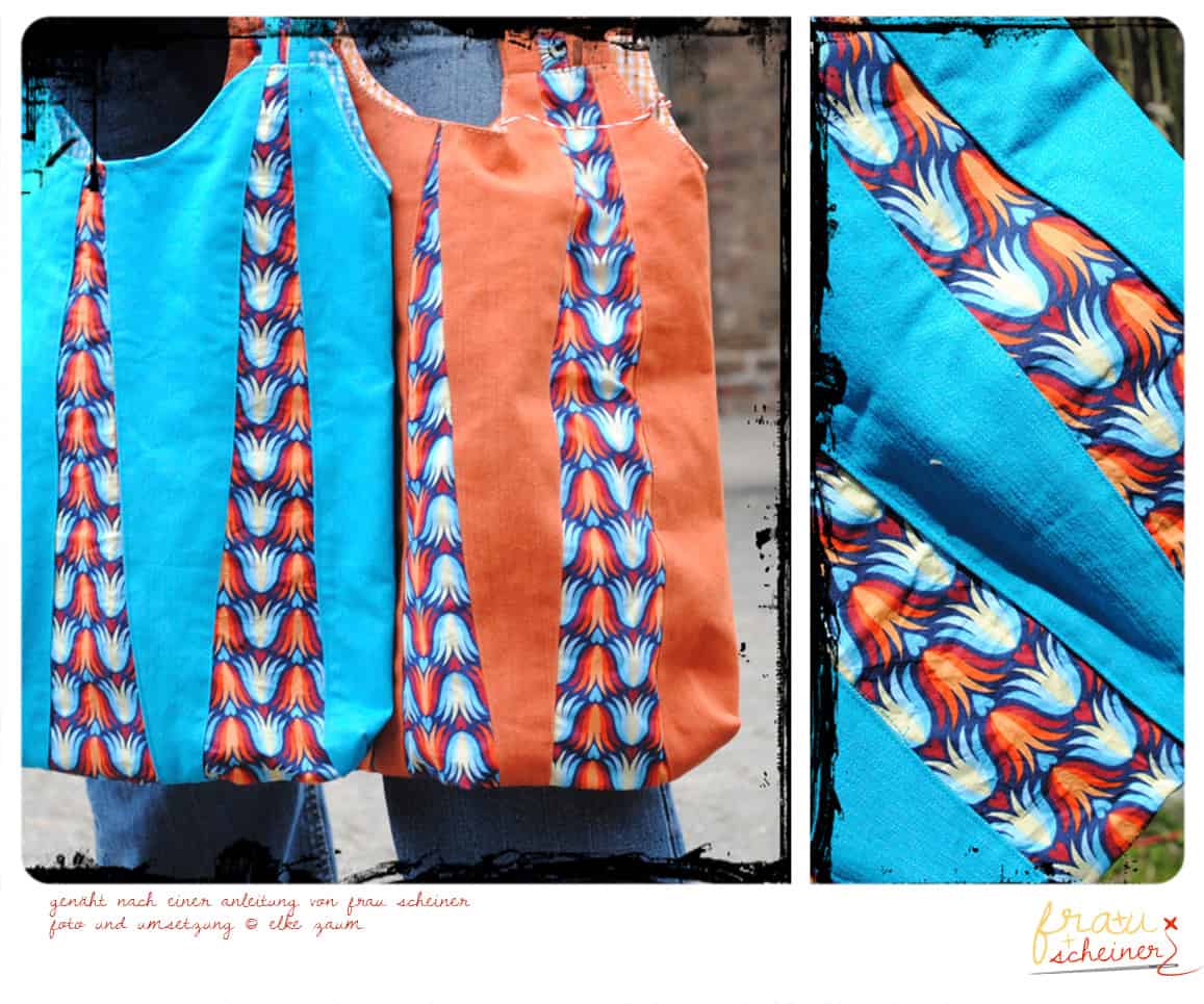 Alltagstasche Olivia Tasche nähen Falten Schnittmuster