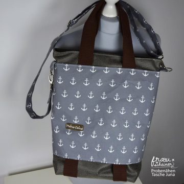 Schnittmuster Schultertasche Juna