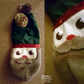 pattern santa stocking sewing XMAS instruction