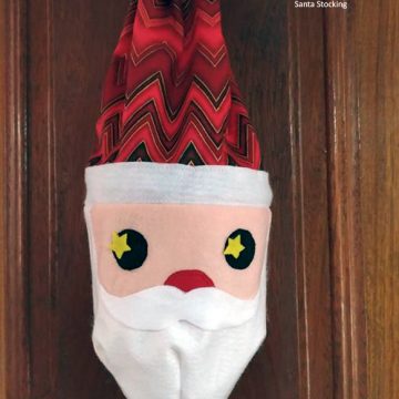 pattern santa stocking sewing XMAS instruction