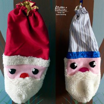 pattern santa stocking sewing XMAS instruction