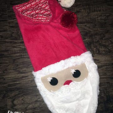 pattern santa stocking sewing XMAS instruction