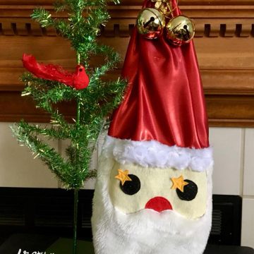 pattern santa stocking sewing XMAS instruction
