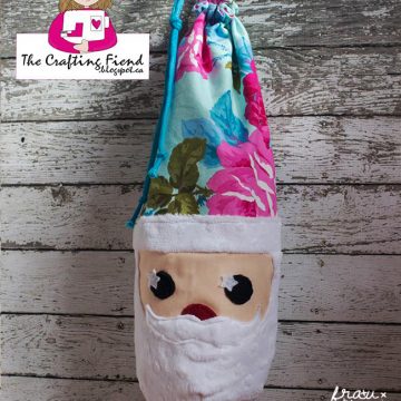pattern santa stocking sewing XMAS instruction