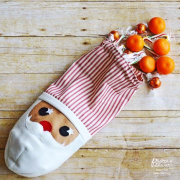 pattern santa stocking sewing XMAS instruction