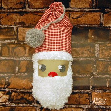 pattern santa stocking sewing XMAS instruction