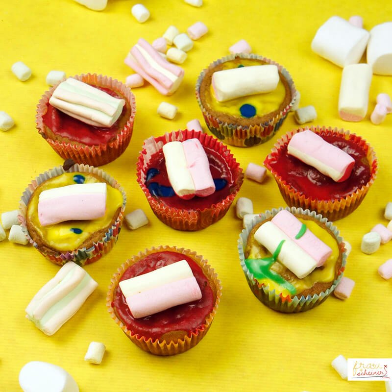 Marshmallow Muffins diy Geburtstag schule