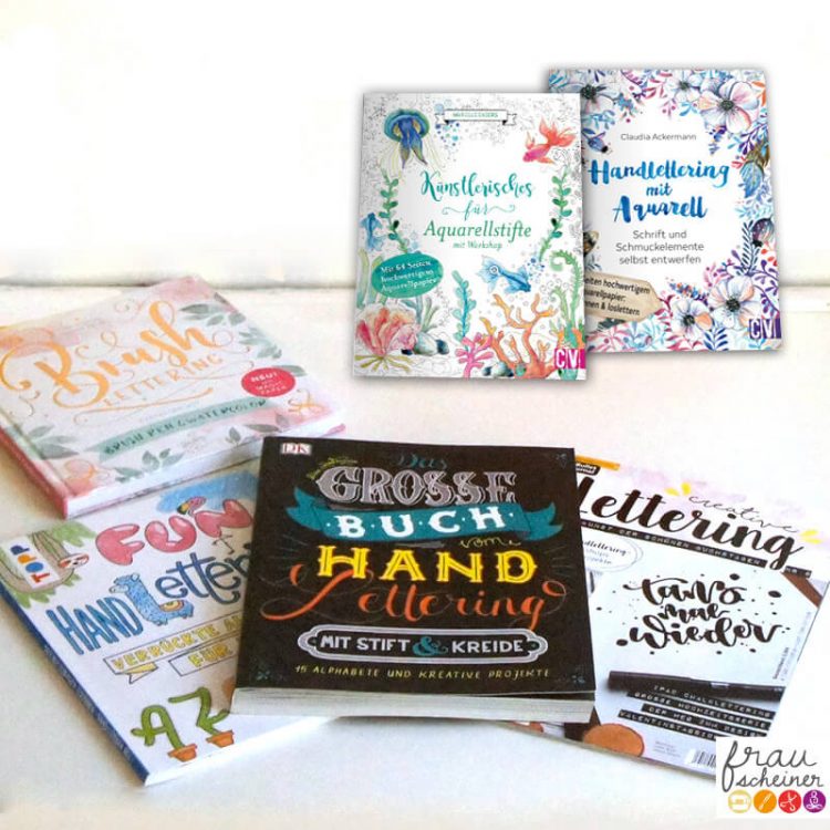 Faux Kalligraphie Brushlettering handlettering Workshop Darmstadt Dieburg Aschaffenburg GrossUmstadt Babenhausen Miltenberg Hoechst Erlebnis-Atelier frauscheiner Bücher