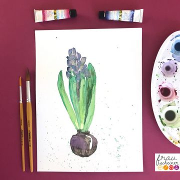 Floral Watercolor Lettering Handlettering Live und online Webinar Workshop