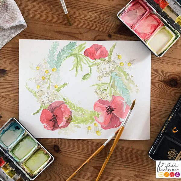 Aquarell Wildkräuter aquarellieren Aquarellworkshop