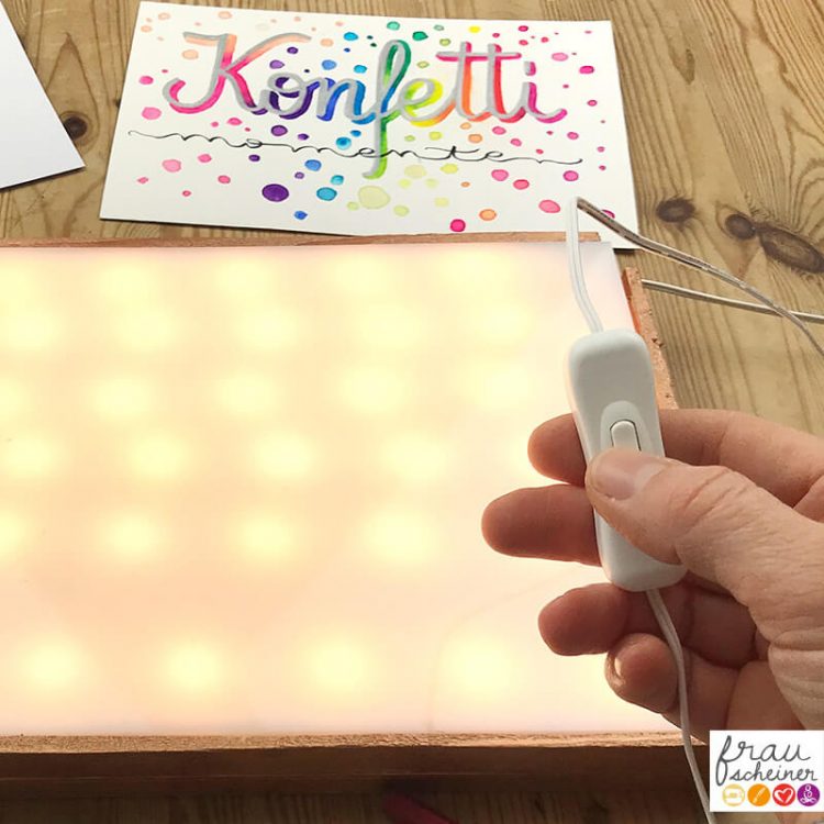 Lightpad Leuchttisch Lichttisch diy Anleitung selberbauen