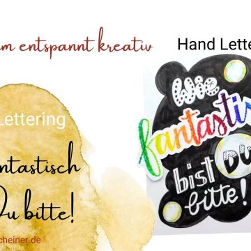 Punktelettering Wie fantastisch bist Du denn