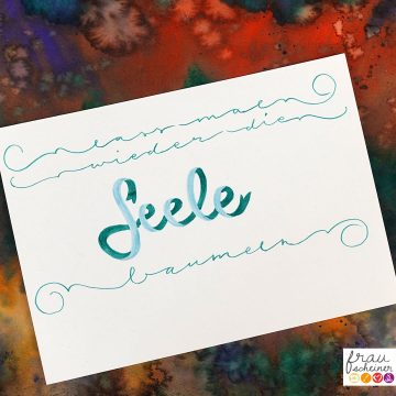 kreative Rauhnaechte Lettering lass mal wieder die Seele baumeln