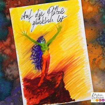 kreative Rauhnaechte Lettering auf die Plätze fertig los